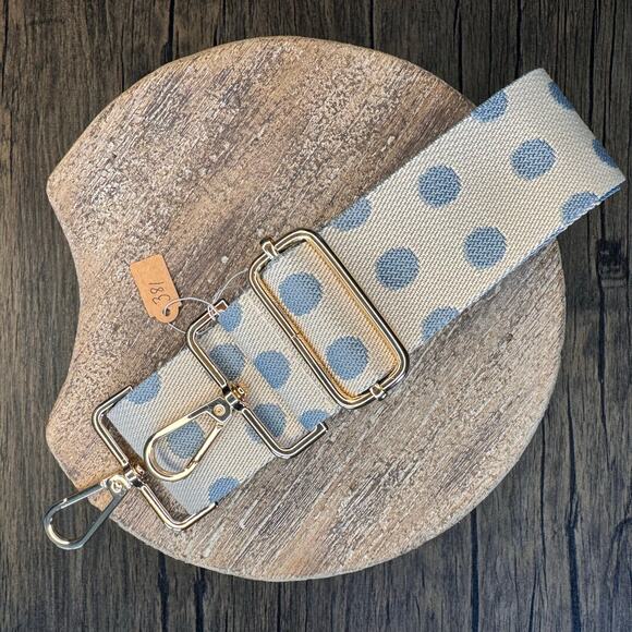 Wide Polka Dot Purse Strap Crossbody Guitar Strap NEW FAST SHIP - Picture 1 of 4